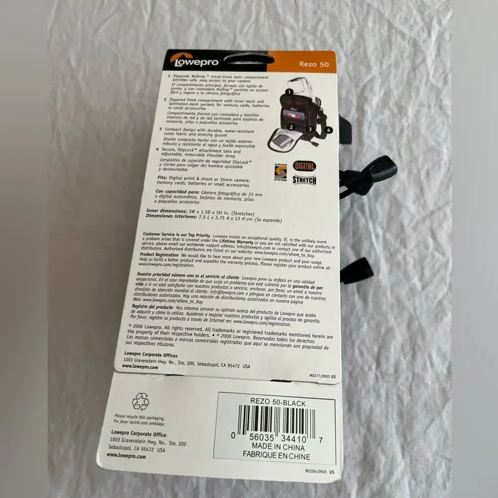 Lowepro Rezo 50 Digital Camera Bag with Shoulder Strap and Belt Loop NWT